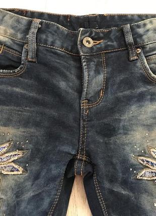 Классные джинсы с принтом, размер 26-274 фото