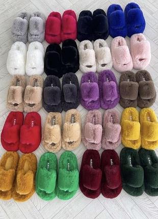 Крутые пушистые тапочки2 фото