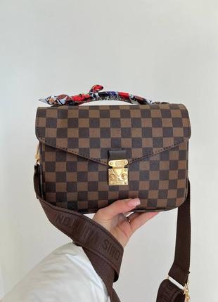 Женская сумка lv pochette new brown