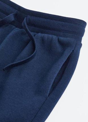 Синие детские джоггеры hm спортивные штаны с утеплением3 фото