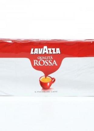 Мелена кава суміш робусти та арабіки lavazza qualita rossa, 250 грам італія