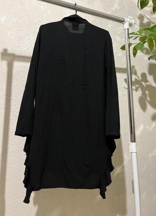 Черная рубашка женская / черная рубашка длинная / длинная рубашка черная