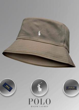 Панама polo ralph lauren bucket hat бежева жіноча чоловіча капелюх панамка