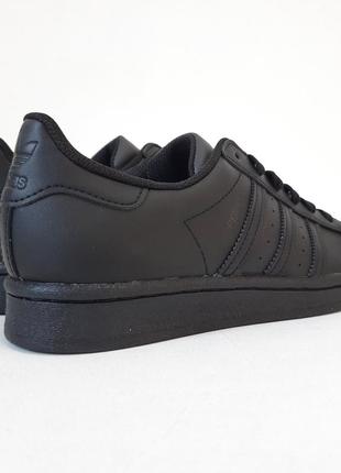 Оригінальні шкіряні кеди adidas superstar / fu77136 фото