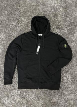 Зіп-худі на замку з капюшоном з патчем stone island стон айленд
