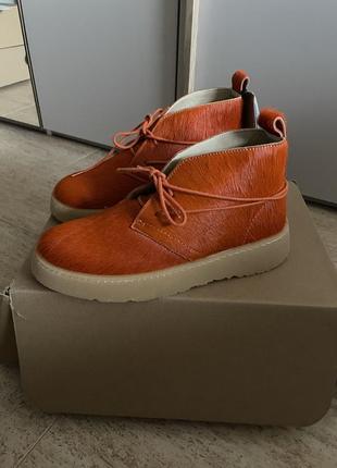 Шкіряні черевики туфлі zara оригінал