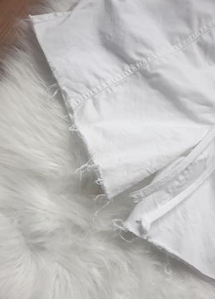 2 вещи по цене 1. стильные белые джинсовые шорты с необработанным краем и дырками lisa k6 фото