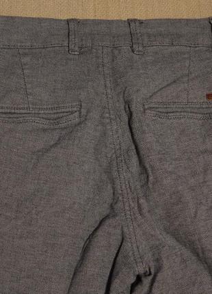 Классные меланжевые серые брюки из органического хлопка jack & jones дания 29/32 р.8 фото
