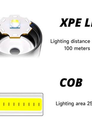 Ліхтарик фонарик акумуляторний3 фото