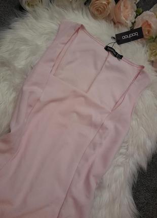 Платье длинное розовое вечернее3 фото