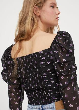 Блуза квітковий принт h&m