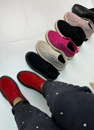 Натуральная кожа замша все размеры ботинки