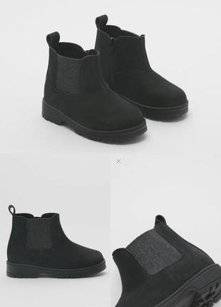 Кожаные ботинки детские zara