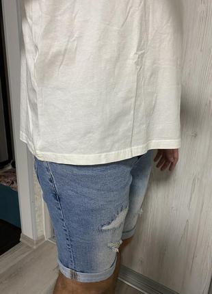 Джинсовые шорты с потертостями slim2 фото