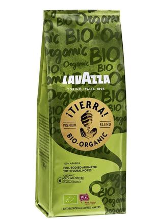 Кофе молотый арабика lavazza tierra planet bio-organic, 180г италия, традиционной итальянской обжарки