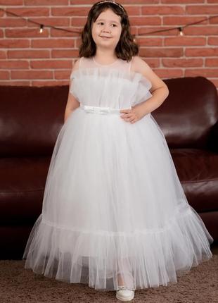 Дитяча сукня для дівчинки біла пишна