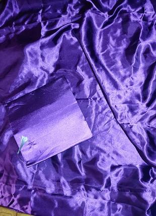 Мантія випускника конфедератка фіолетова,атлас2 фото