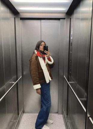 Дубленка дубленка куртка зара zara