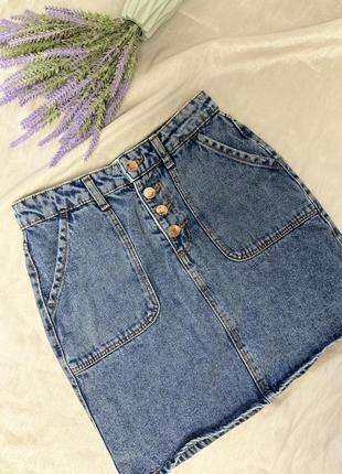 Джинсовая короткая юбка denim co6 фото