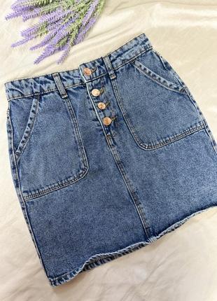 Джинсовая короткая юбка denim co10 фото