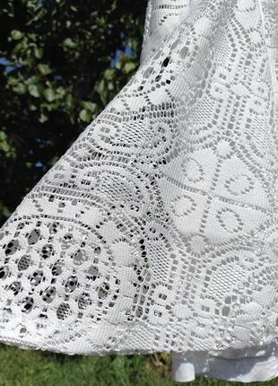 Очень красивое белое ажурное платье desigual3 фото