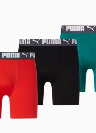 Puma men's athletic boxer briefs  набор мужских трусов, 3 шт., размер s, m, l