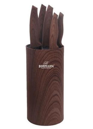 Набор кухонных ножей bohmann bh-6165-brown 6 предметов коричневый