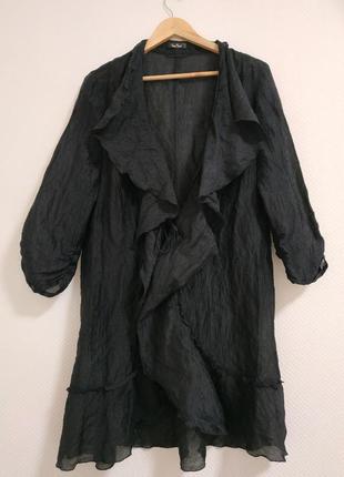 Женский полурозорой блуза кардиган vera mont