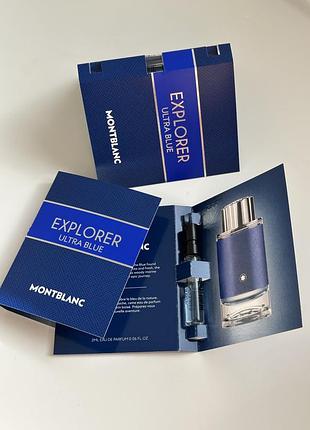 Montblanc explorer ultra blue пробники