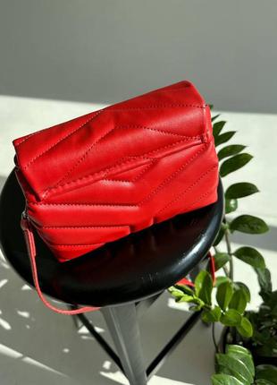 Женская сумка красная8 фото