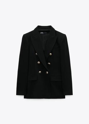 Изысканный двубортный блейзер zara new4 фото