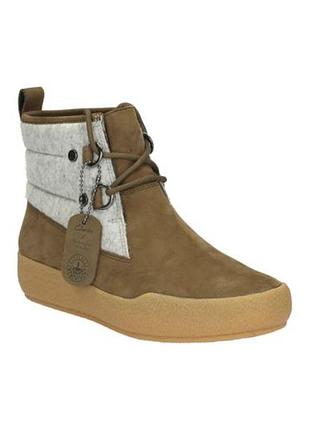 Шкіряні черевики clarks shiliin ava khaki