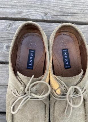 Туфли замшевые clarks wallabees5 фото