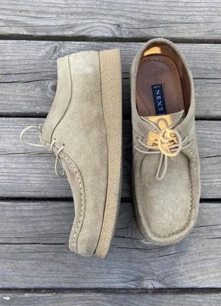 Туфли замшевые clarks wallabees2 фото