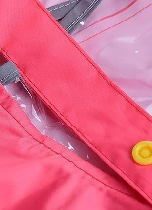 Накидка от дождя детская naturehike raincoat for girl l nh16d001-w pink7 фото