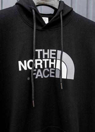 Осенний чёрный спортивный костюм комплект the north face с капюшоном чорний спортивний костюм the north face4 фото