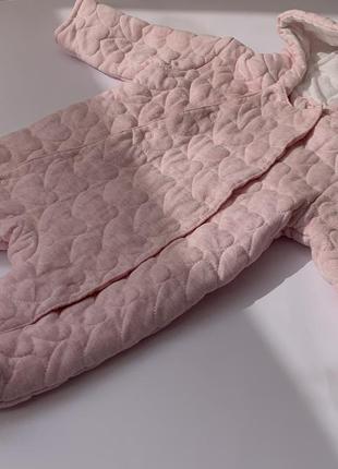 Комбинезон розовый осень-зима + штаны в подарок