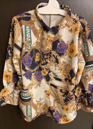 Блуза нарядная рубашка р. 98-104 river island mini