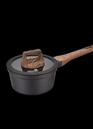 Ковш с крышкой pepper wood pr-2312-16 16 см 1.2 л