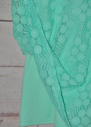 Вишукану мереживну сукню м'ятного кольору3 фото