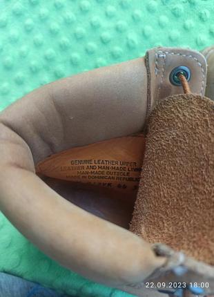 Ботинки кожаные timeberland, оригинал, 35 размер 23 см4 фото