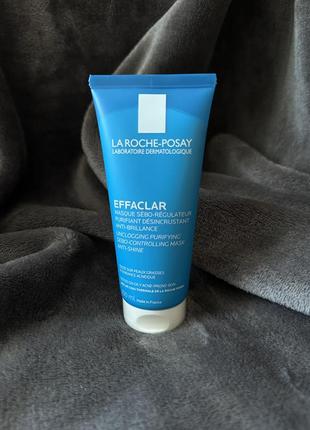 Очищувальна себорегулювальна маска la roche-posay effaclar unclogging purifying sebo-controlling mask anti-shine1 фото