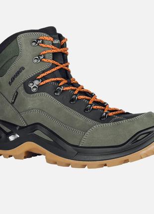 Lowa renegade gtx mid 310945 7120 forest orange мужские походные ботинки, 43.5 размер, новые!!! (uk - 9)