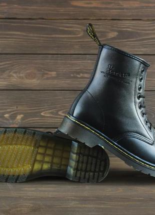 Чоботи зимові dr. martens 1460 black хутро❄ ботинки