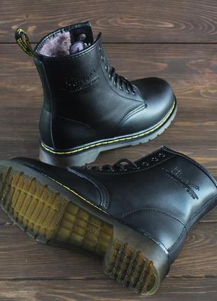 Сапоги зимние dr. martens 1460 black мех❄ ботинки4 фото