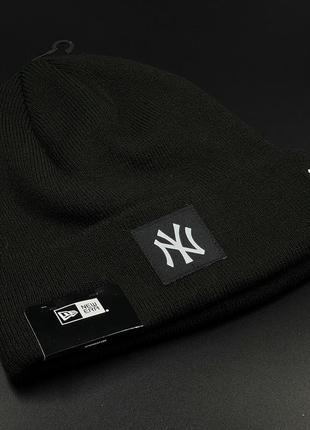 Оригинальная зимняя черная шапка new era new york yankees 601418716 фото