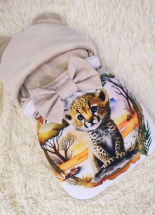 Конверт - спальник на выписку плащевка с ушками деми, зима, разные цвета