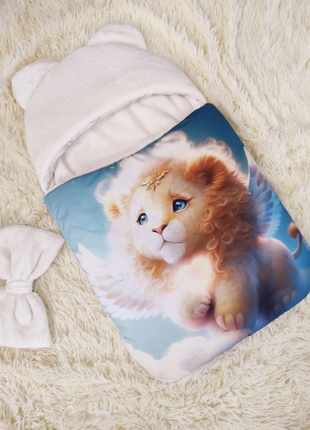 Конверт - спальник на выписку плащевка с ушками деми, зима, разные цвета