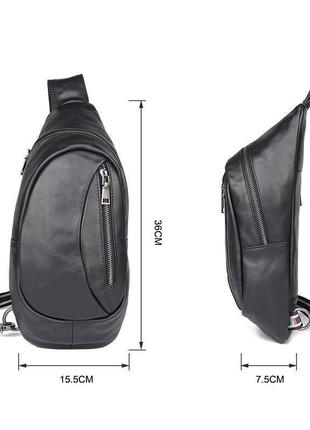 Удобная стильная мужская сумка уникального дизайна jd4022a из натуральной кожи4 фото