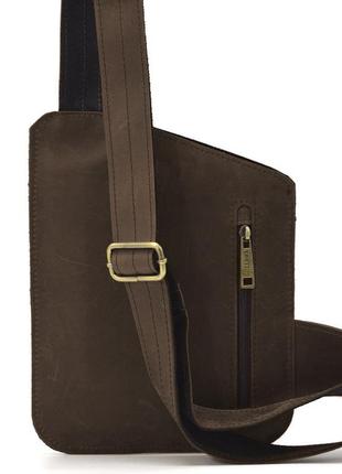 Стильная современная кожаная нагрудная сумка, сумка-слинг из лошадиной кожи tarwa rc-235-3md2 фото